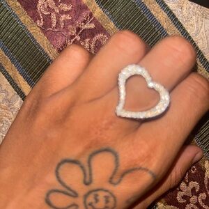 REAL Silver Heart Ring